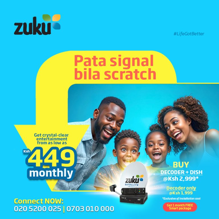 Zuku Decoder + Dish Full prices