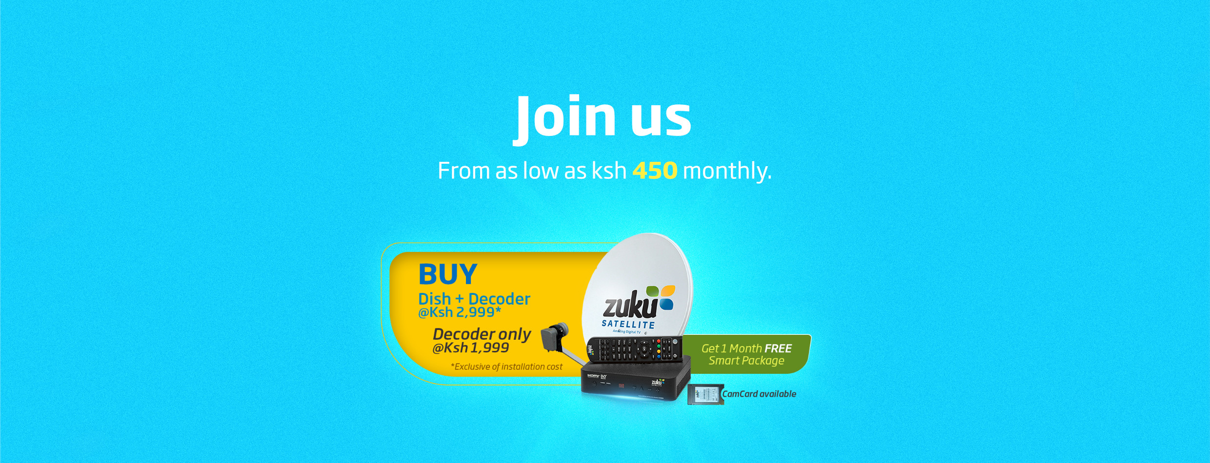 _Zuku Kit KE dish v2 Zuku TV Dish and decoder Price