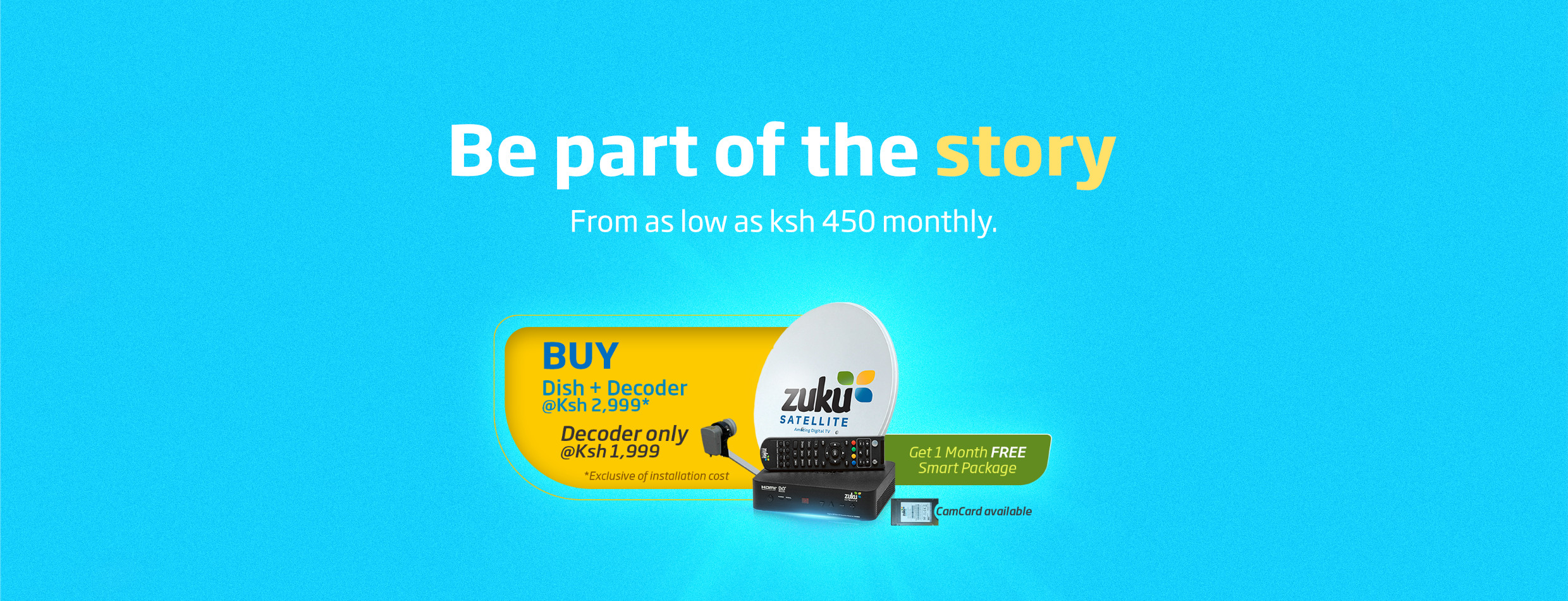 Zuku TV Dish and decoder Price
