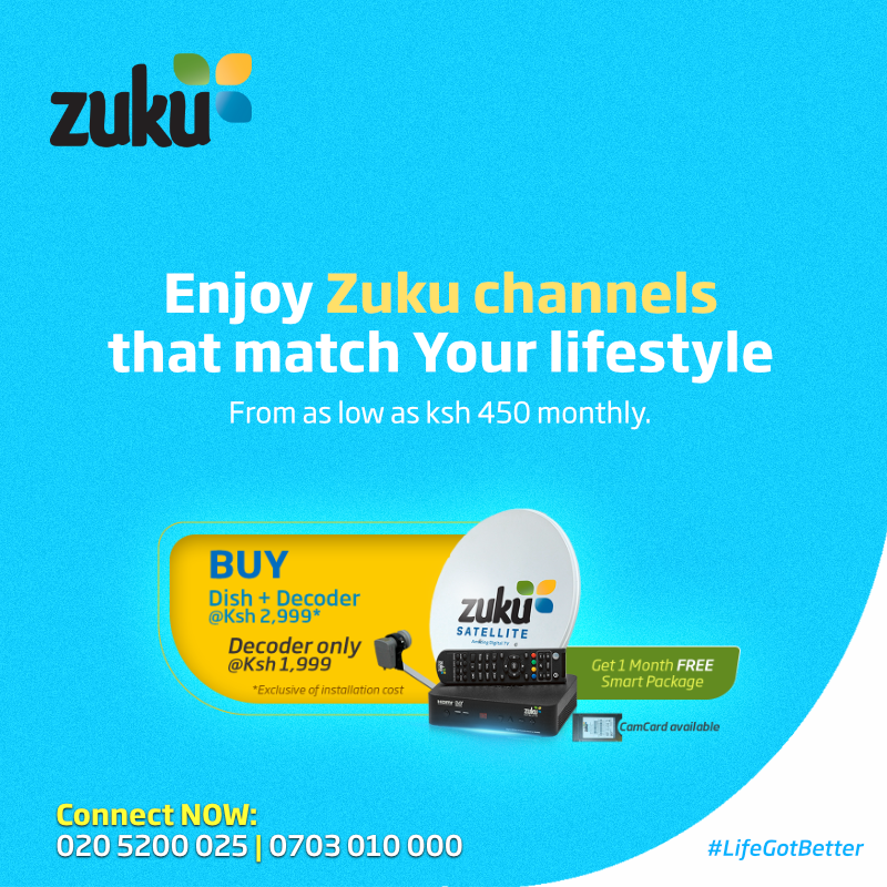 Zuku Dish and decoder Kit prices